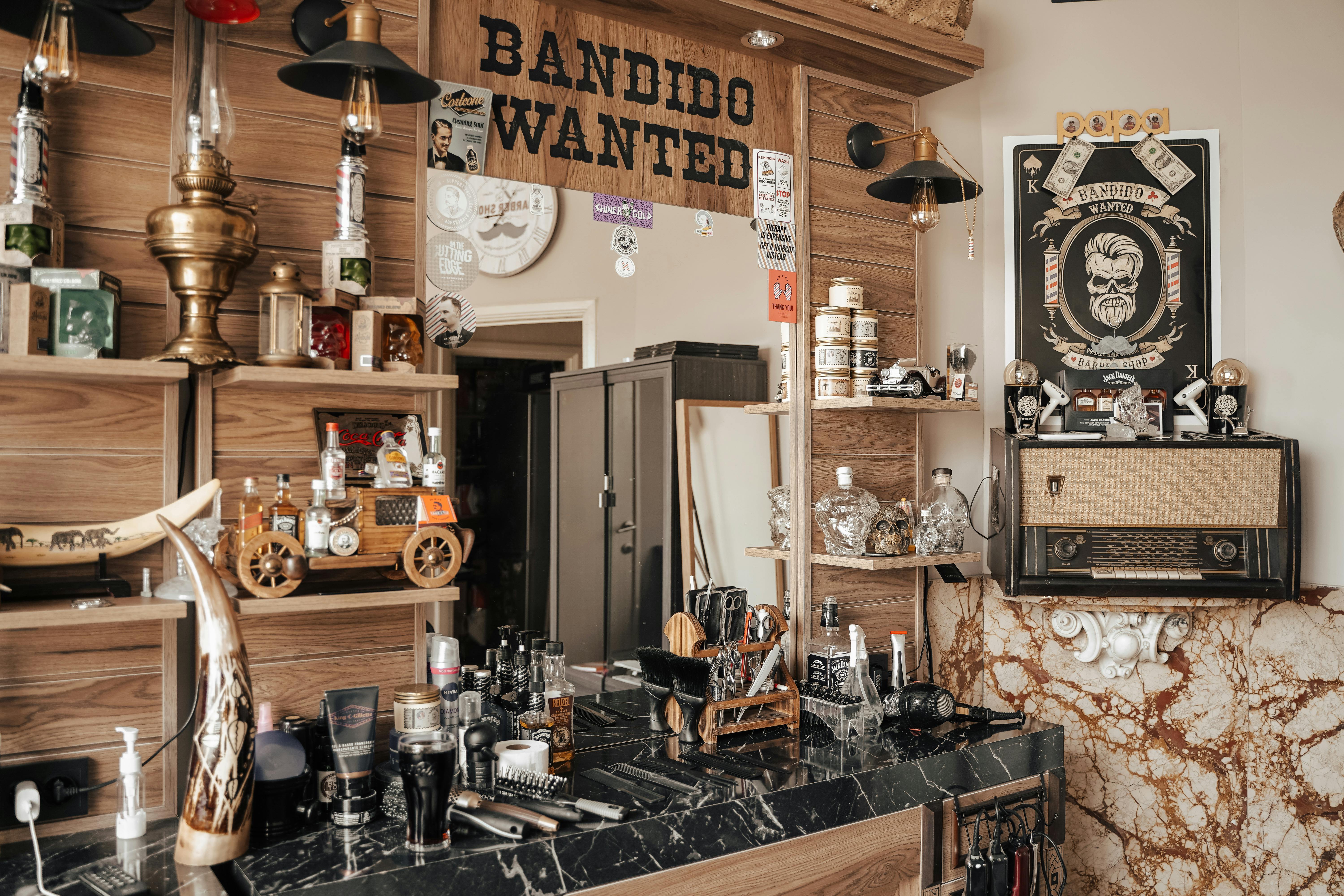 Barber shop interior